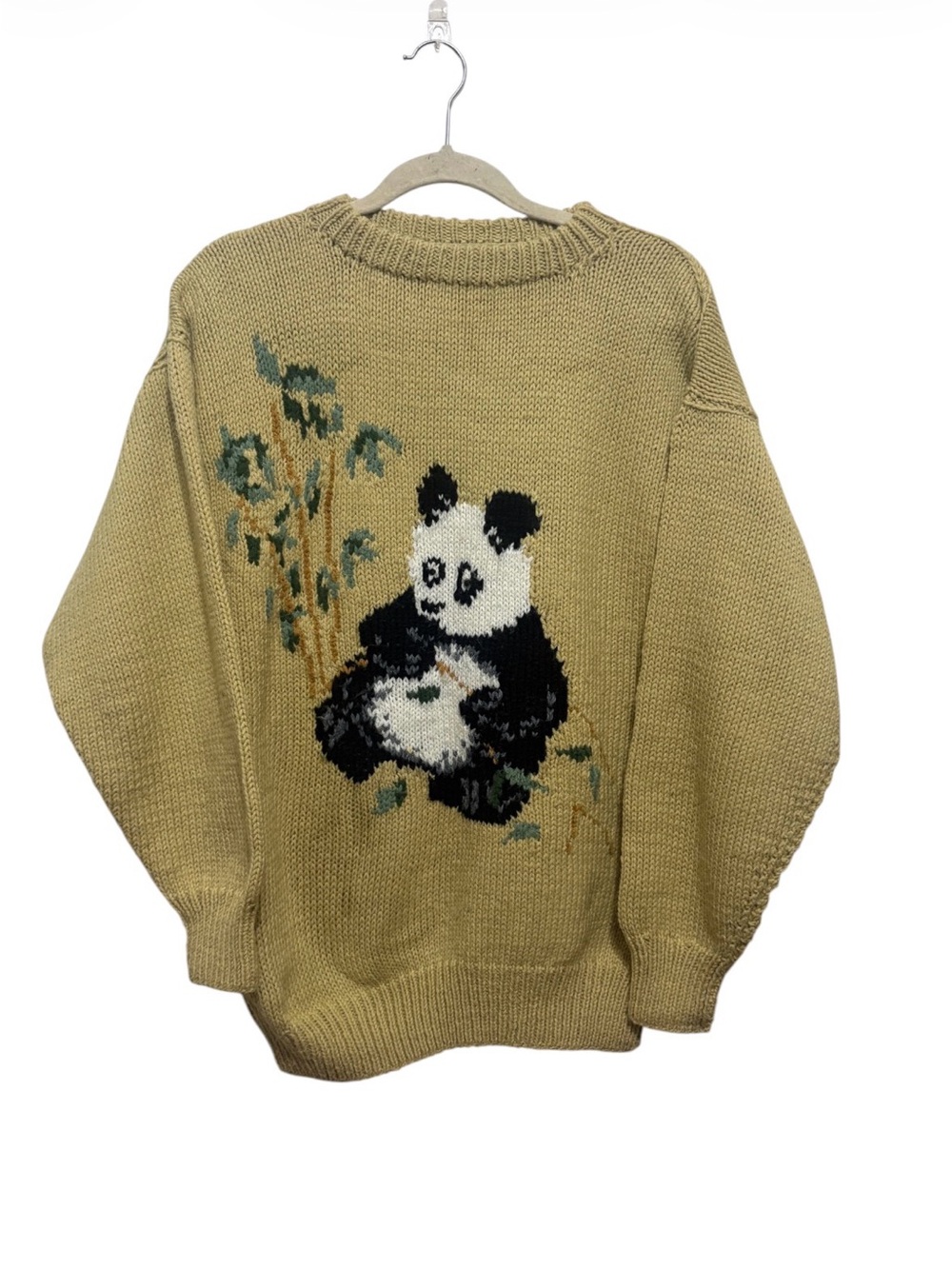 Hand knitted Panda sweater